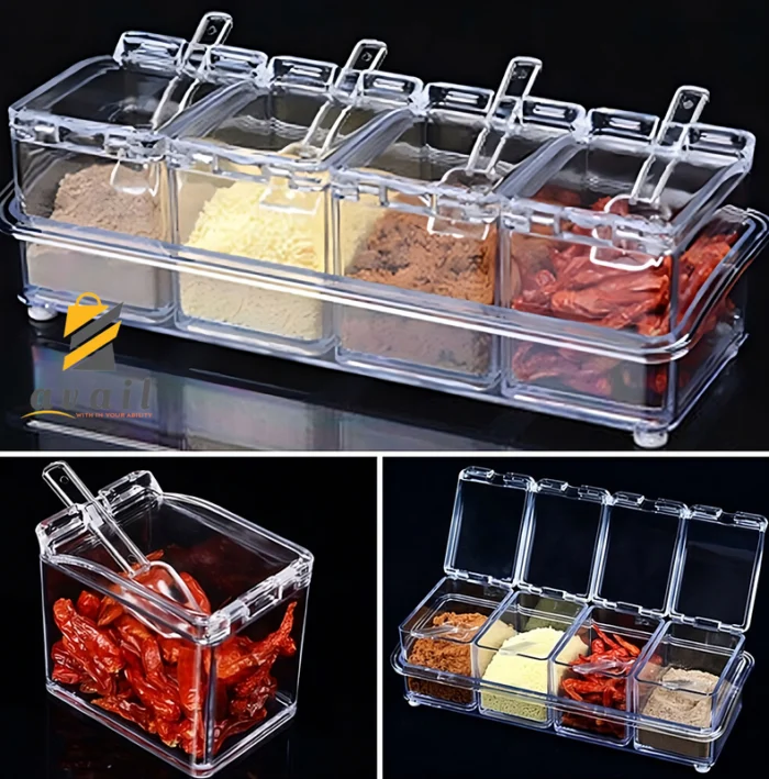 availbd-4-Compartment-Crystal-Spice-Rack-Seasoning-Acrylic-Box